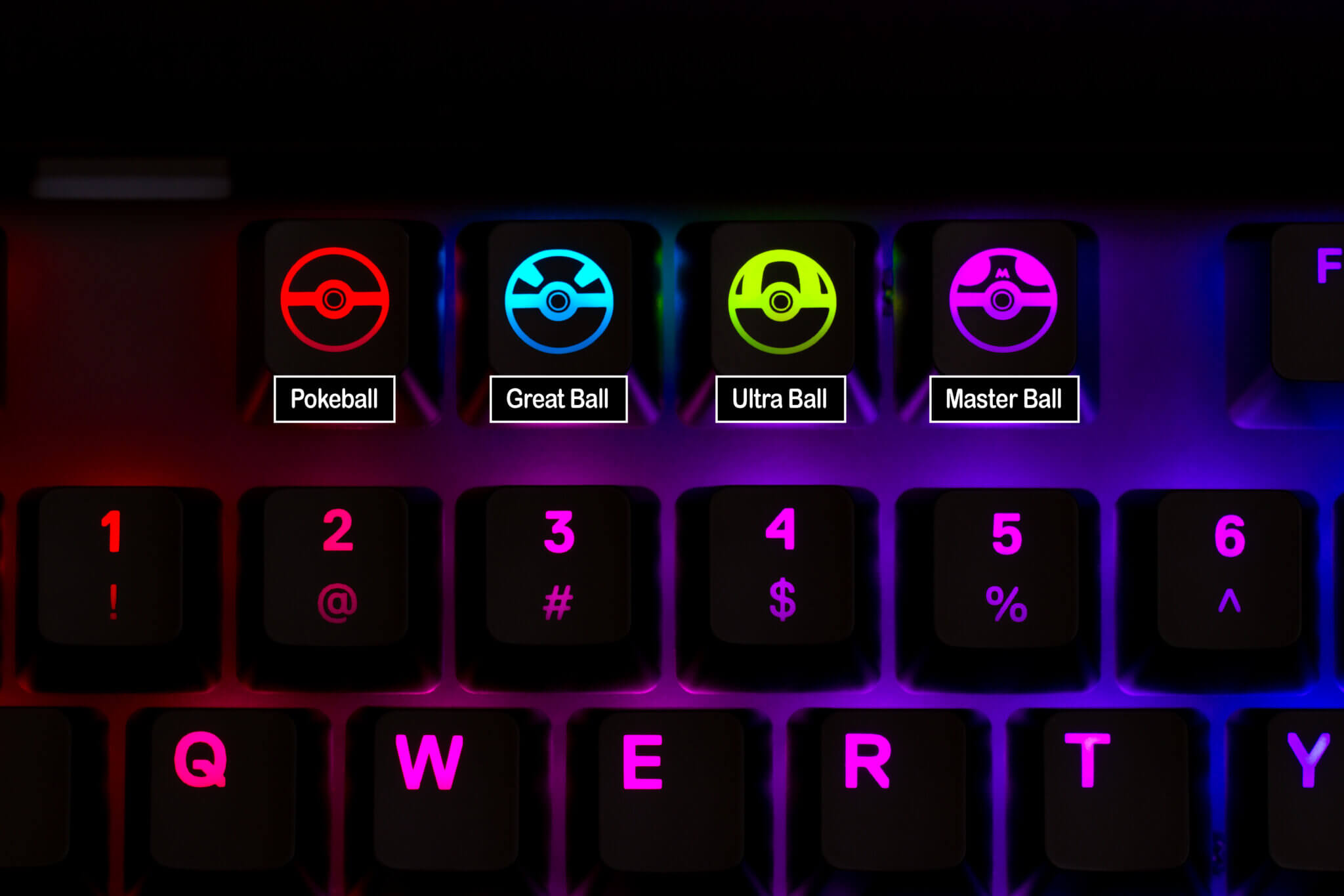 Pokemon Pokeball Keycap Set – RoyalKeycaps